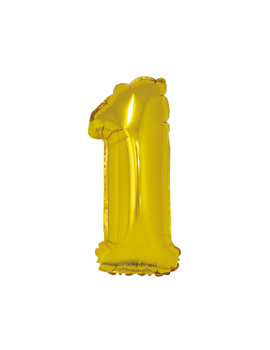 FG-C35Z1 FOLIJSKI BALON ZLATNI br.1, 35 cm