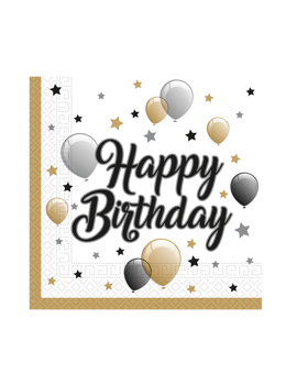 88863 SALVETE PAPIRNE Happy Birthday 33x33 cm 20/1