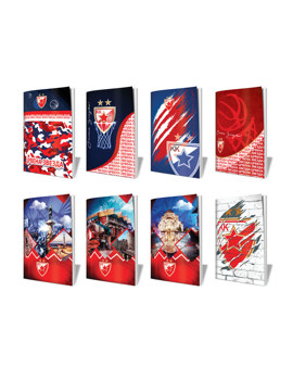 754 BILJEŽNICA A4 LUX CRVENA ZVEZDA meki uvez 70g, 48 listova KARO
