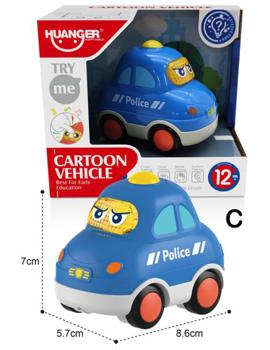 MKO341408 POLICIJSKI AUTO 9x7cm