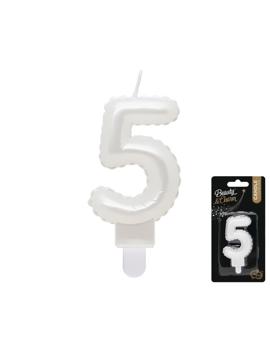 SF-PBI5 SVIJEĆA BISERNO BIJELA br.5, 7cm