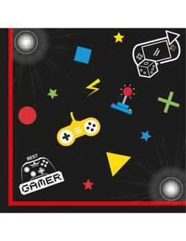 93772 SALVETE PAPIRNE GAMING PARTY 33x33cm 20/1