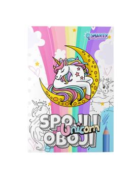 803596 BOJANKA 12 LISTOVA - SPOJI I OBOJI JEDNOROG