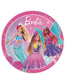 94566 PAPIRNI TANJUR BARBIE 23cm, 8kom