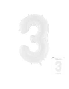 FB130-3 FOLIJSKI BALON BIJELI br.3, 86cm