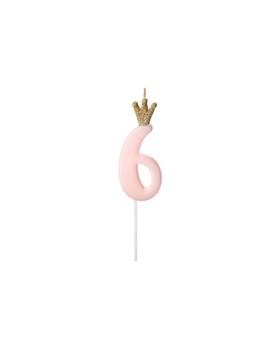 SCU6-6 SVIJEĆA PINK br.6, 9,5cm
