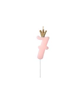 SCU6-7 SVIJEĆA PINK br.7, 9,5cm