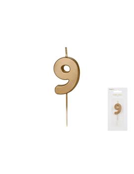 SCU9-9 ROĐENDANSKA SVIJEĆA ZLATNA br.9, 5,5cm