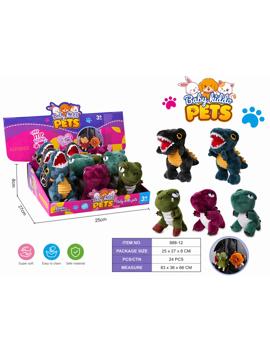 MKT893067 PLIŠANI PRIVJESCI ZA UBLAZAVANJE STRESA,SMIJEŠNE LUTKE OBITELJI DINOSAURA /