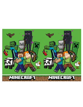 95444 PLASTIČNI STOLNJAK MINECRAFT 120x180 cm