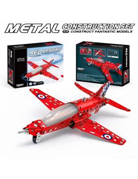 MKX866774 Metalni građevinski set kocke – avion 34x26x6 cm "