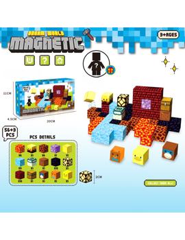 MKY729649 Magnetski građevni blokovi – 56 + 3 dijela. /