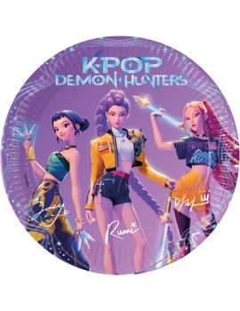 98638 Papirni tanjuri K-POP DEMON HUNTERS 23cm, 8/1