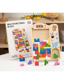 MKY762553 Drvena velika 3D Tetris slagalica 27x20cm*