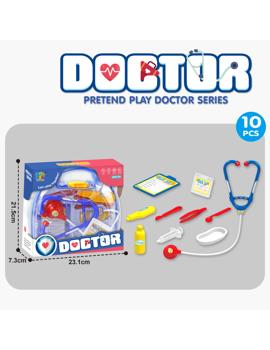 MKV991867 Medicinski set u prozirnoj prijenosnoj kutiji - plavi
