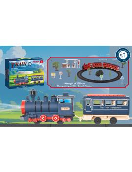 MKW328476 Vlak s automatskim postavljenim tračnicama i svijetlosnim efektima 25x6x26 cm