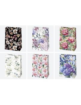 T5OG208 Ukrasna vrećica T5 23x32x11 cm – cvjetni motivi (mix)