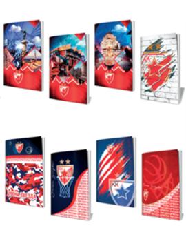 756 BILJEŽNICA A5 LUX CRVENA ZVEZDA meki uvez 70g, 48 listova KARO