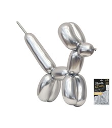 CB-MLSR BALON ZA MODELIRANJE PLATINASTO SIVA 50kom