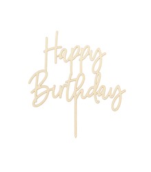 KPT57-100 DEKORACIJA ZA TORTU HAPPY BIRTHDAY 6cm