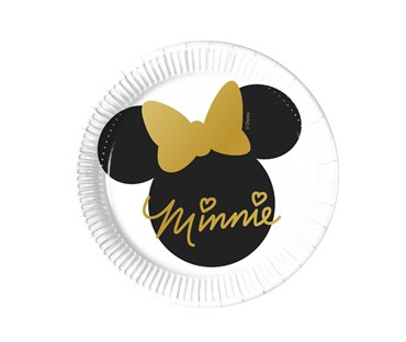 90723 PAPIRNI TANJURI MINNIE GOLD DISNEY 20 cm, 8/1