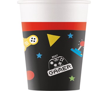 93771 PAPIRNE ČAŠE GAMING PARTY 200ml