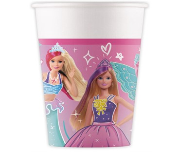 94567 PAPIRNA ČAŠA BARBIE 200ml, 8kom