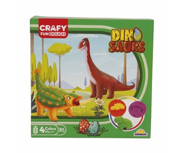 04734 PLASTELIN DINOSAUR SET 22x22 cm 14kom