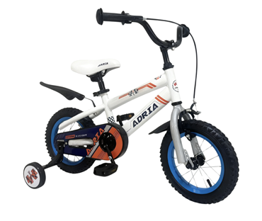 G12BA615 BICIKL ADRIA KIDS BIJELO-NARANČASTO 12"