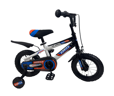 G12BA615 BICIKL ADRIA KIDS CRNO-BIJELO 12"
