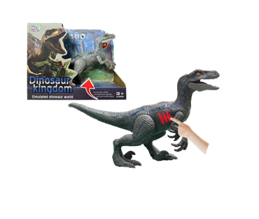 MKV898249 SVJETLEĆI DINOSAUR VELOCIRAPTOR 24x8 cm