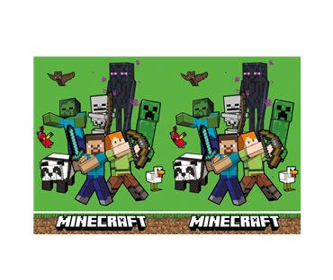 95444 PLASTIČNI STOLNJAK MINECRAFT 120x180 cm