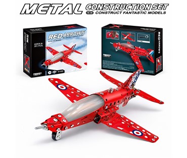 MKX866774 Metalni građevinski set kocke – avion 34x26x6 cm "