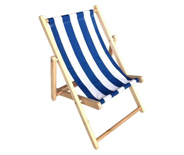 2019YZ02 Drvena sklopiva plažna stolica –plava