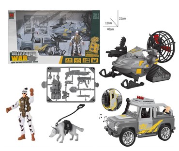 MKQ689886 Vojni set s vojnim vozilom 40x12x21cm*