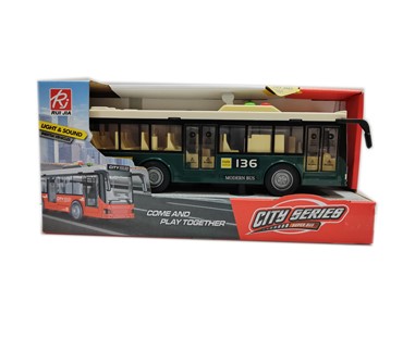 MKV056884 Dječji autobus s inercijskim mehanizmom – pokreće se na povlačenje. 27x8x9cm*